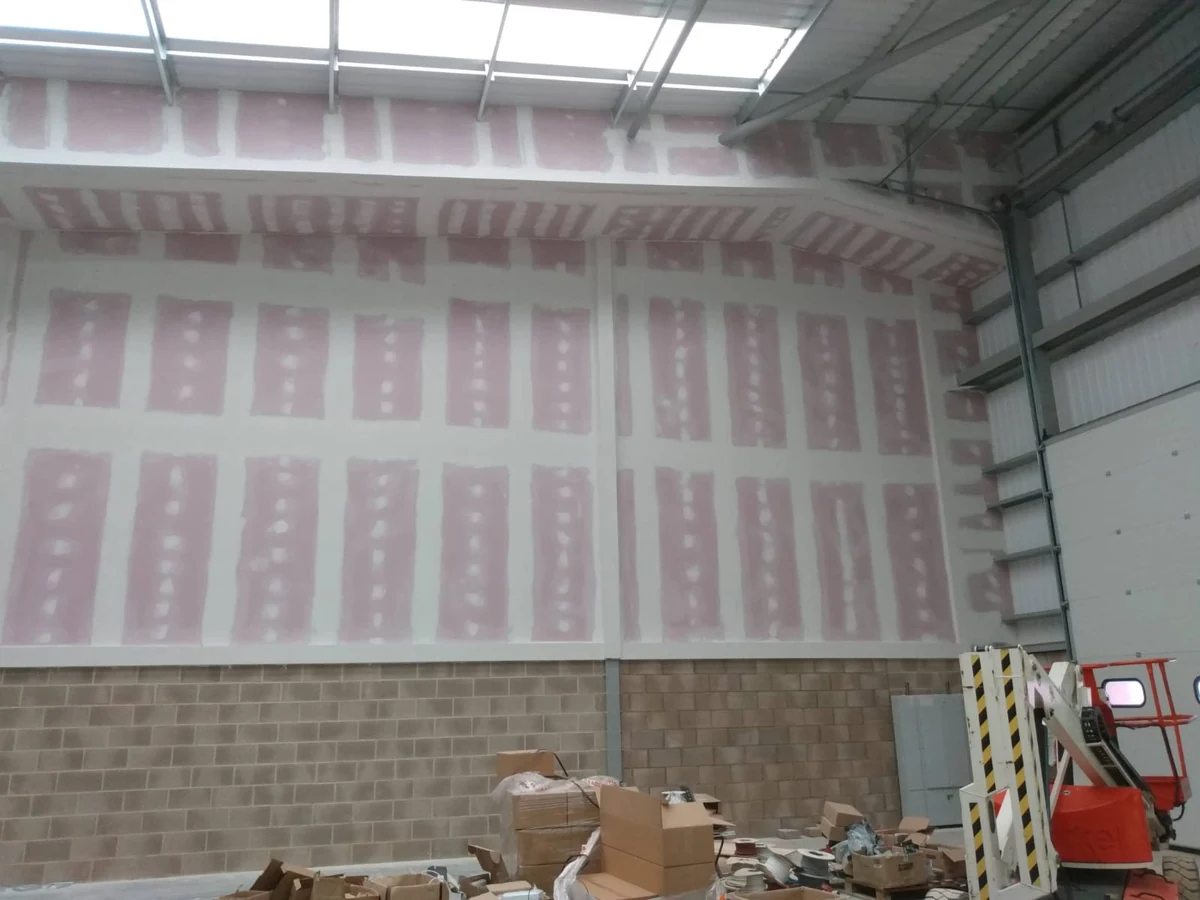 Plasterboard painting in Preston by Rose Decor — primed drywall walls ready for decoration