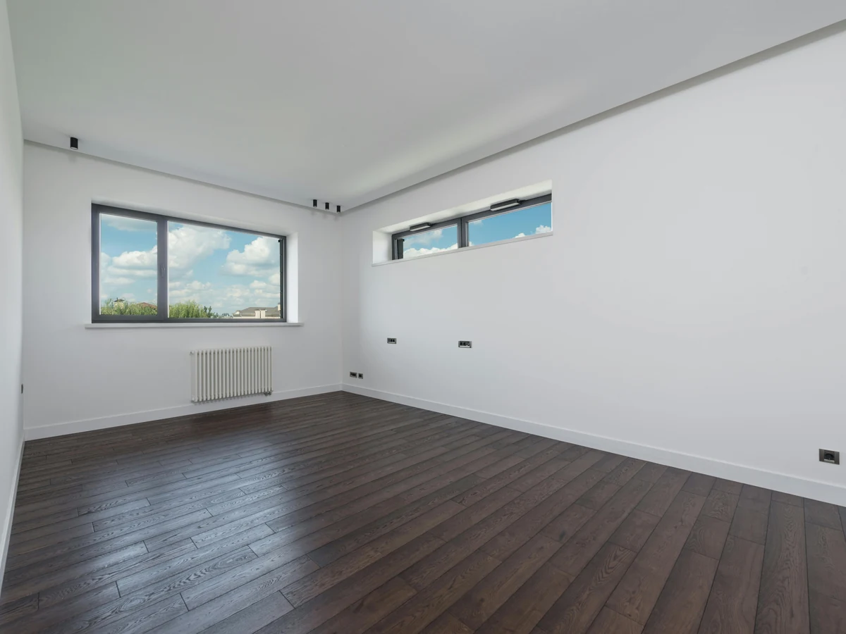 Bright white painted walls in empty room ready for occupation in Preston by Rose Decor