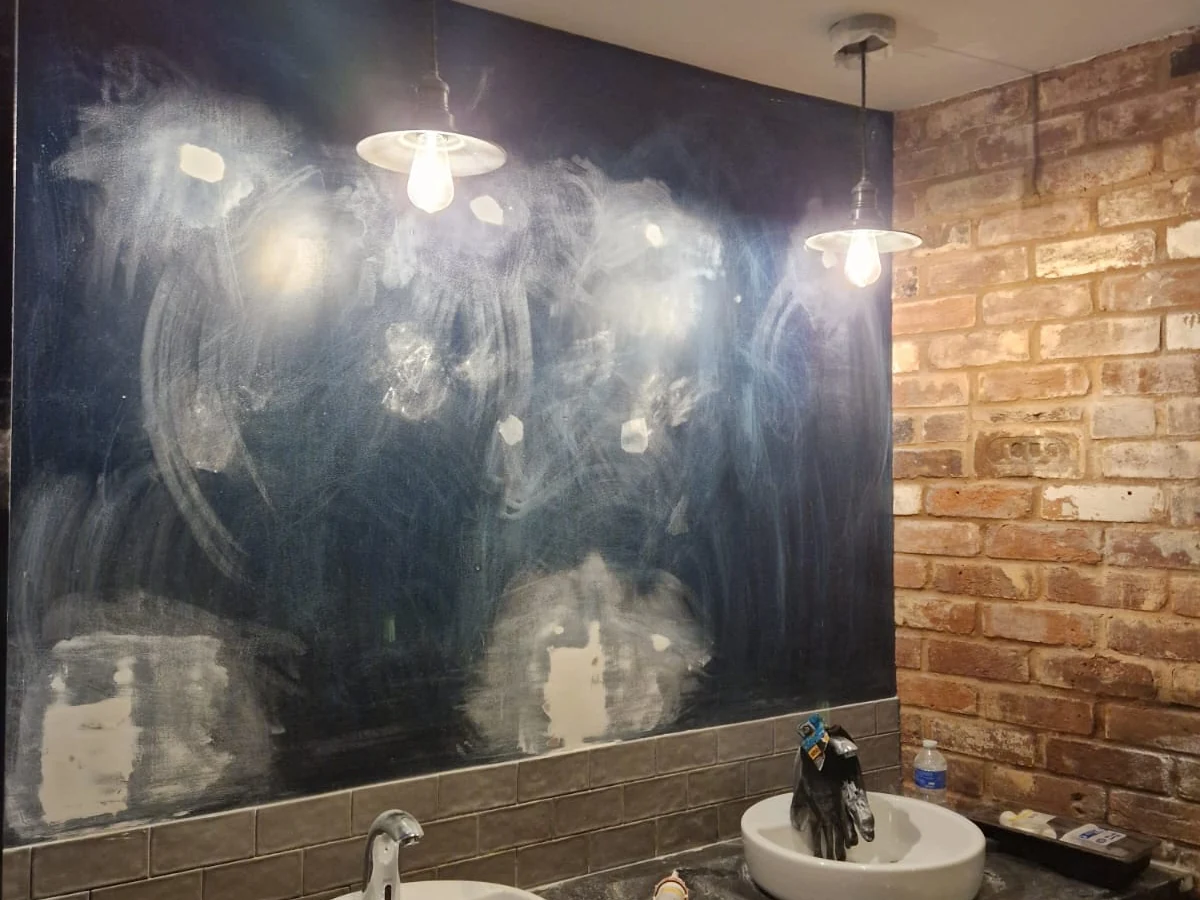 Interior Painting Preston - Rose Decor - Living room with herringbone floor